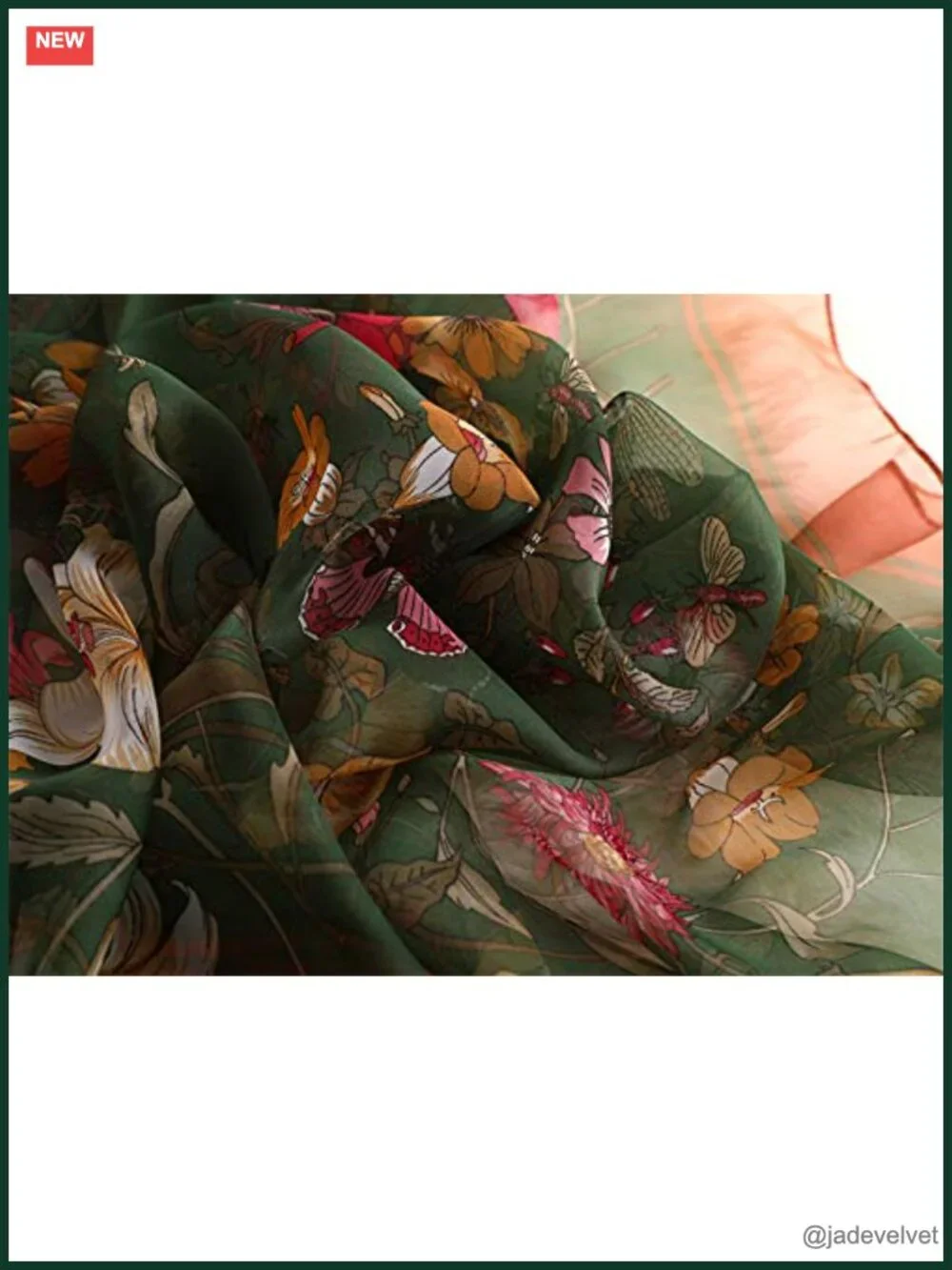 Large Lightweight Silk and Polyester Fashion Scarf & Shawl All Season